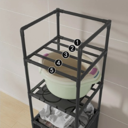 Estante De Almacenamiento Con Cesto Para Ropa Sucia de 1 o 2  espacios