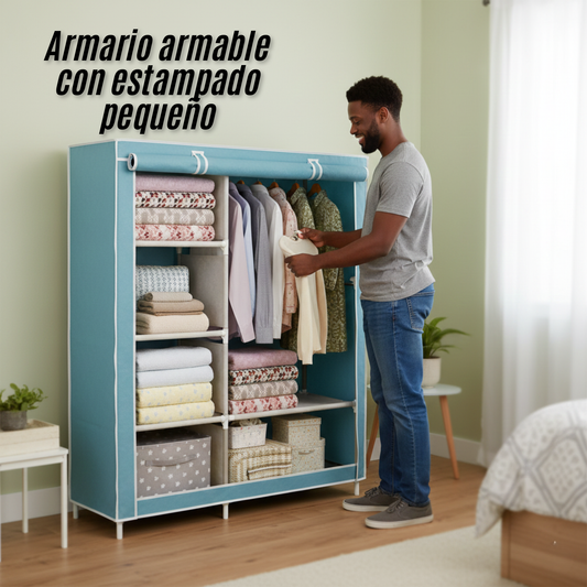 Armario armable con estampado pequeño