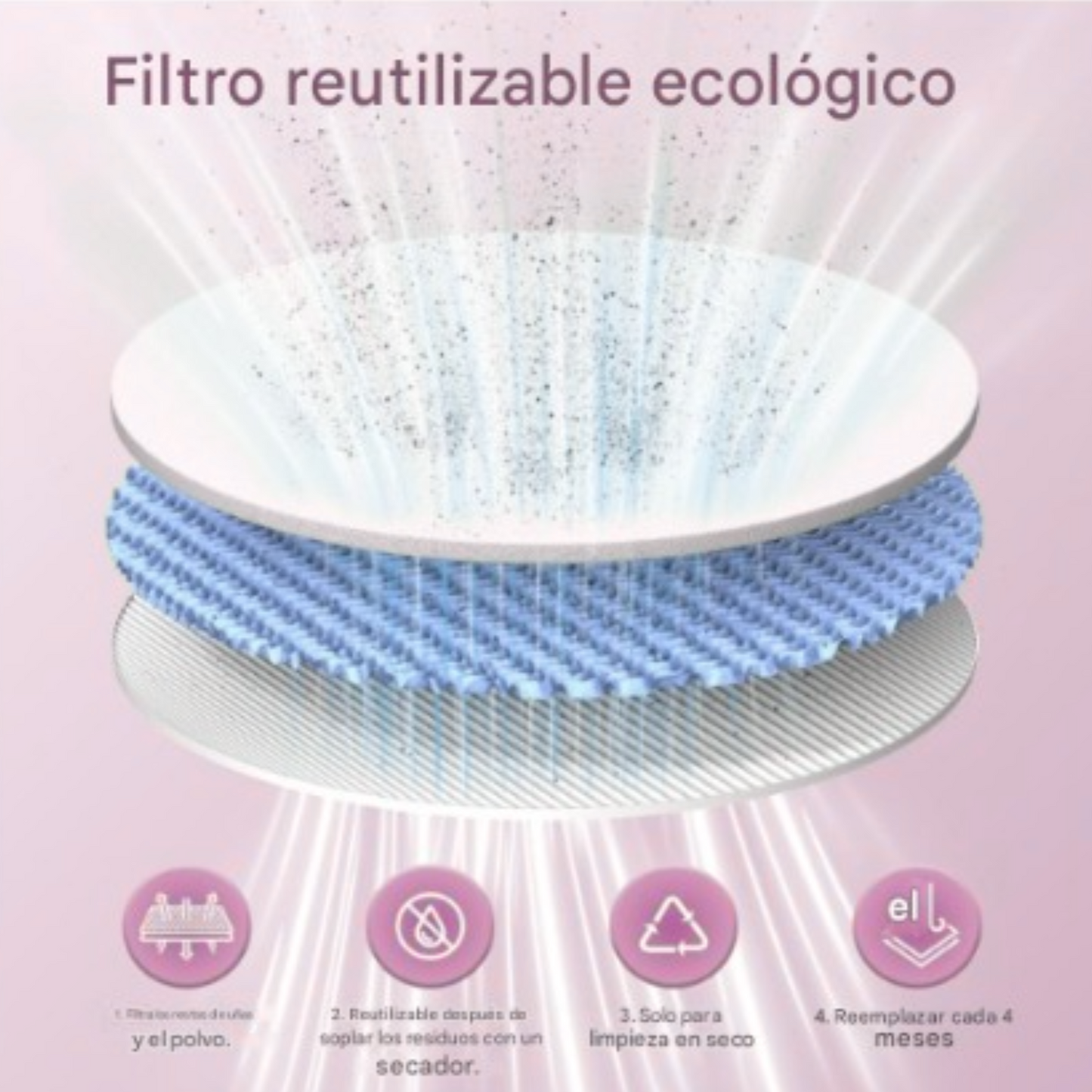 Recolector de polvo de uñas