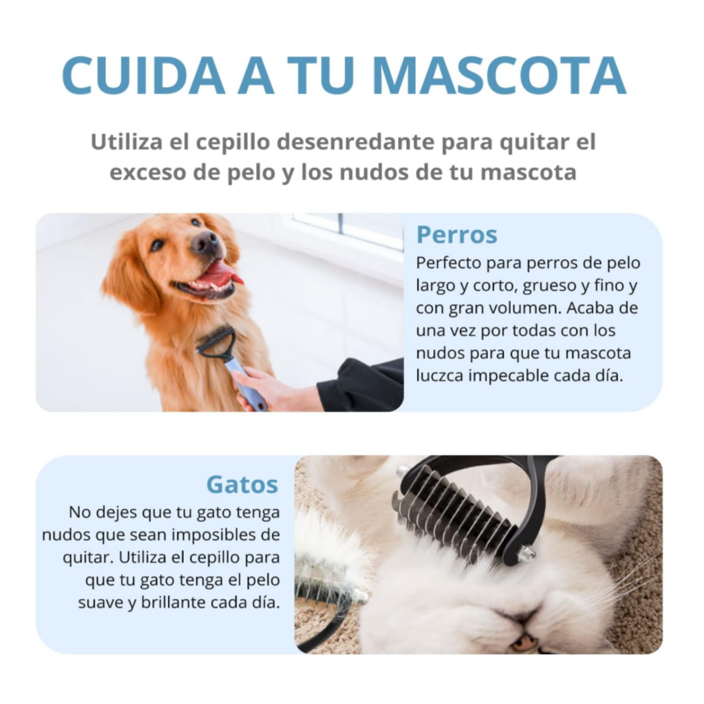 Peine Deslanador para Mascotas