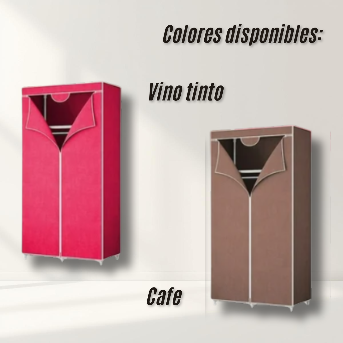 Closet Portátil De 2 Capas con cremallera