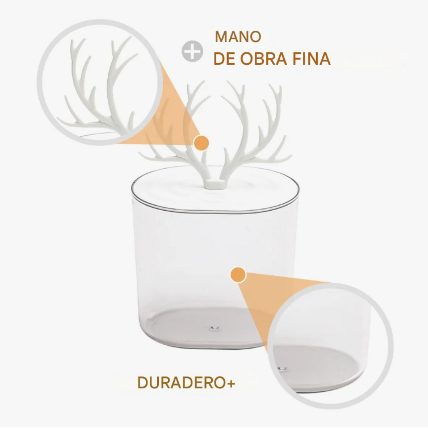 Contenedor con Tapa de forma de cuernos