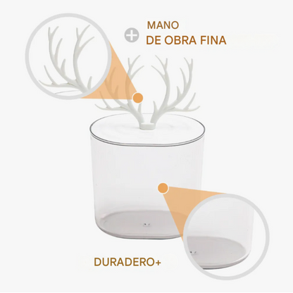 Contenedor con Tapa de forma de cuernos