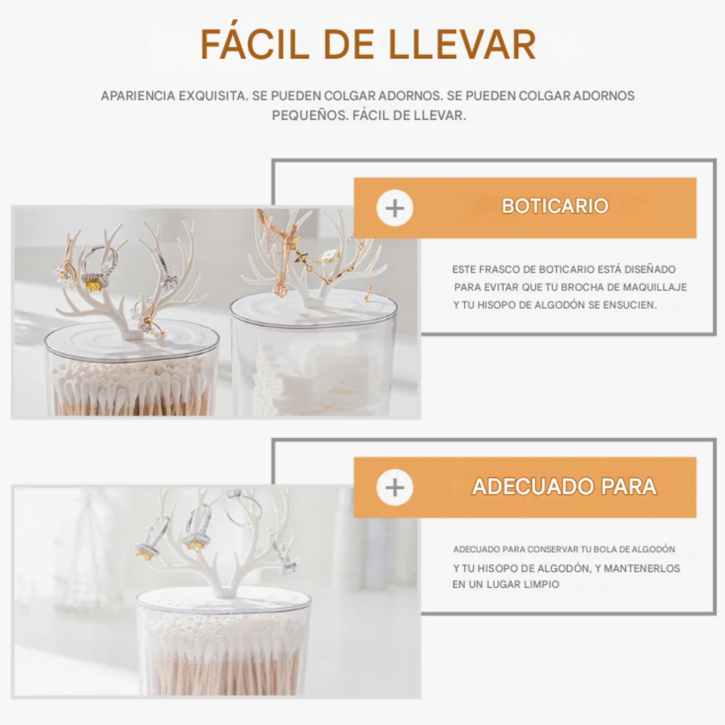 Contenedor con Tapa de forma de cuernos