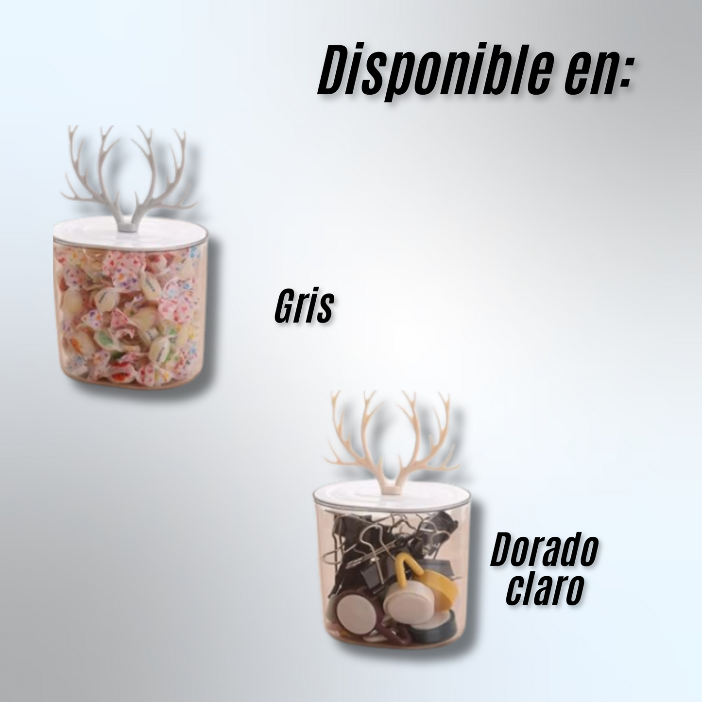 Contenedor con Tapa de forma de cuernos