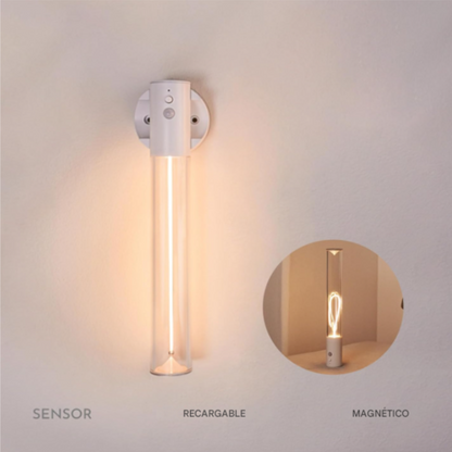 Lámpara de pared LED magnética con sensor de movimiento