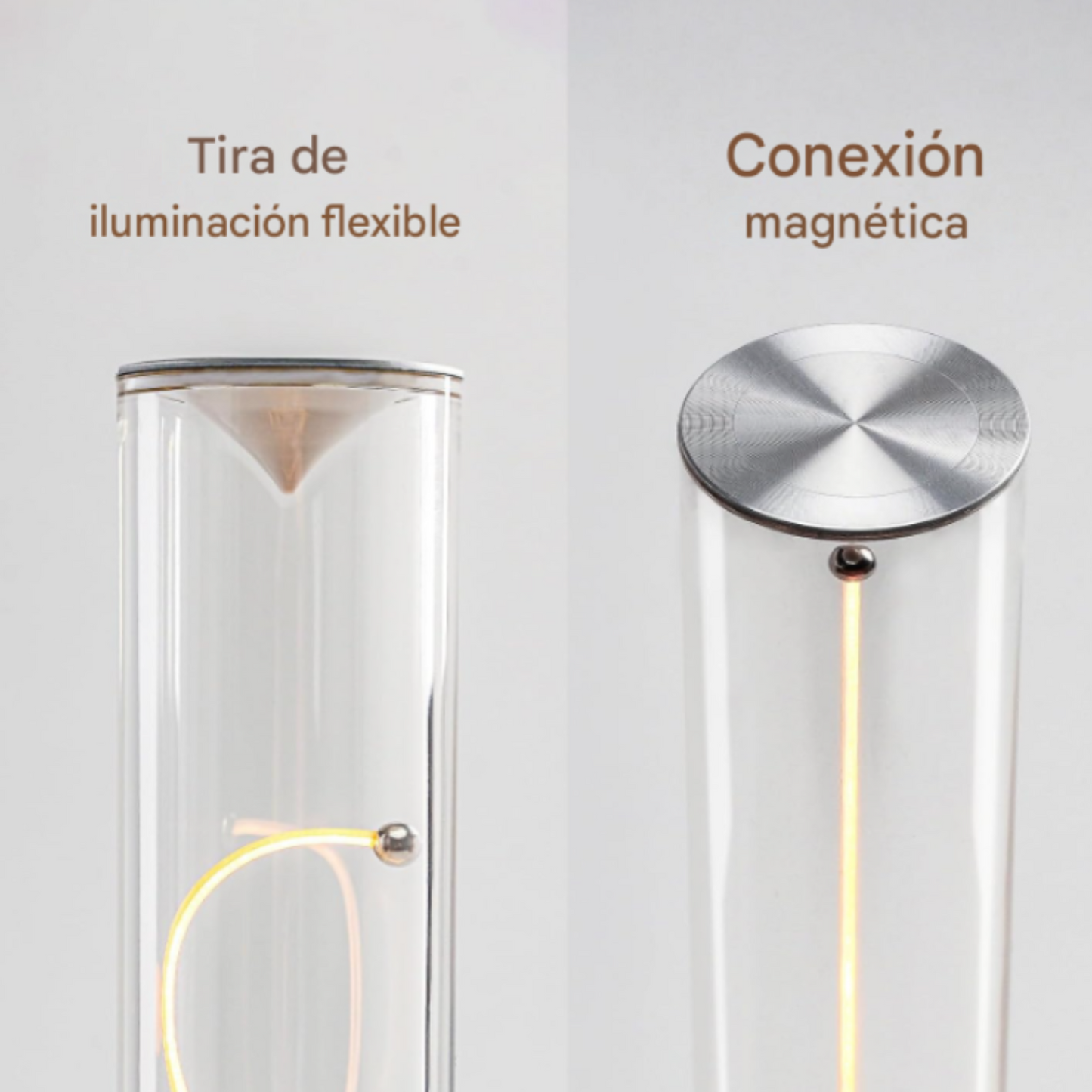 Lámpara de pared LED magnética con sensor de movimiento