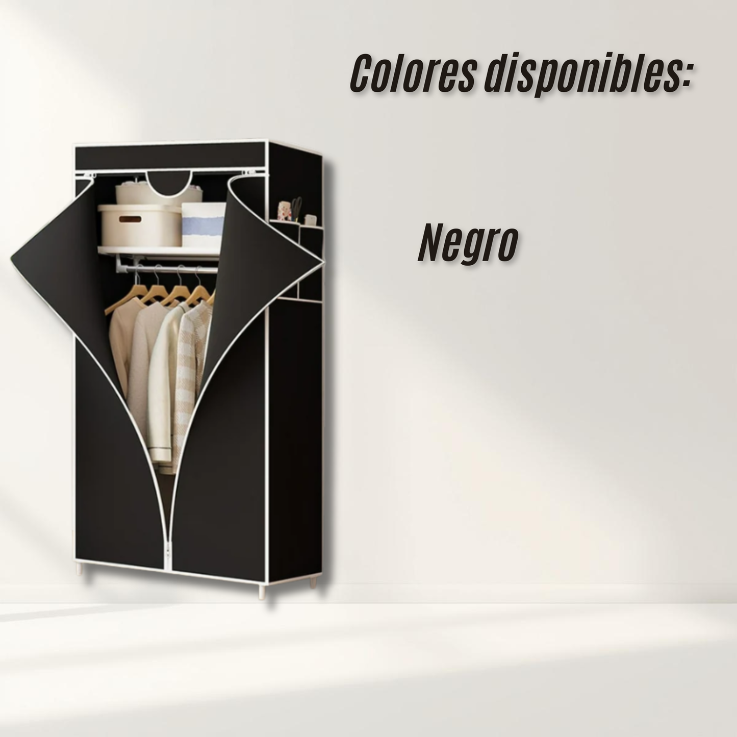 Closet Portátil De 2 Capas con cremallera
