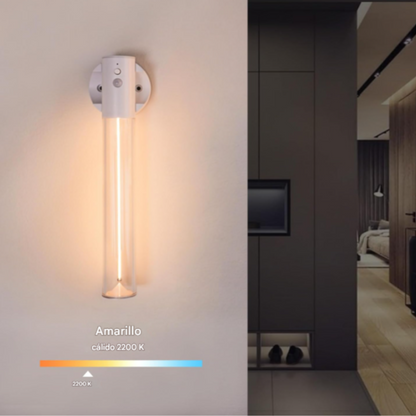 Lámpara de pared LED magnética con sensor de movimiento