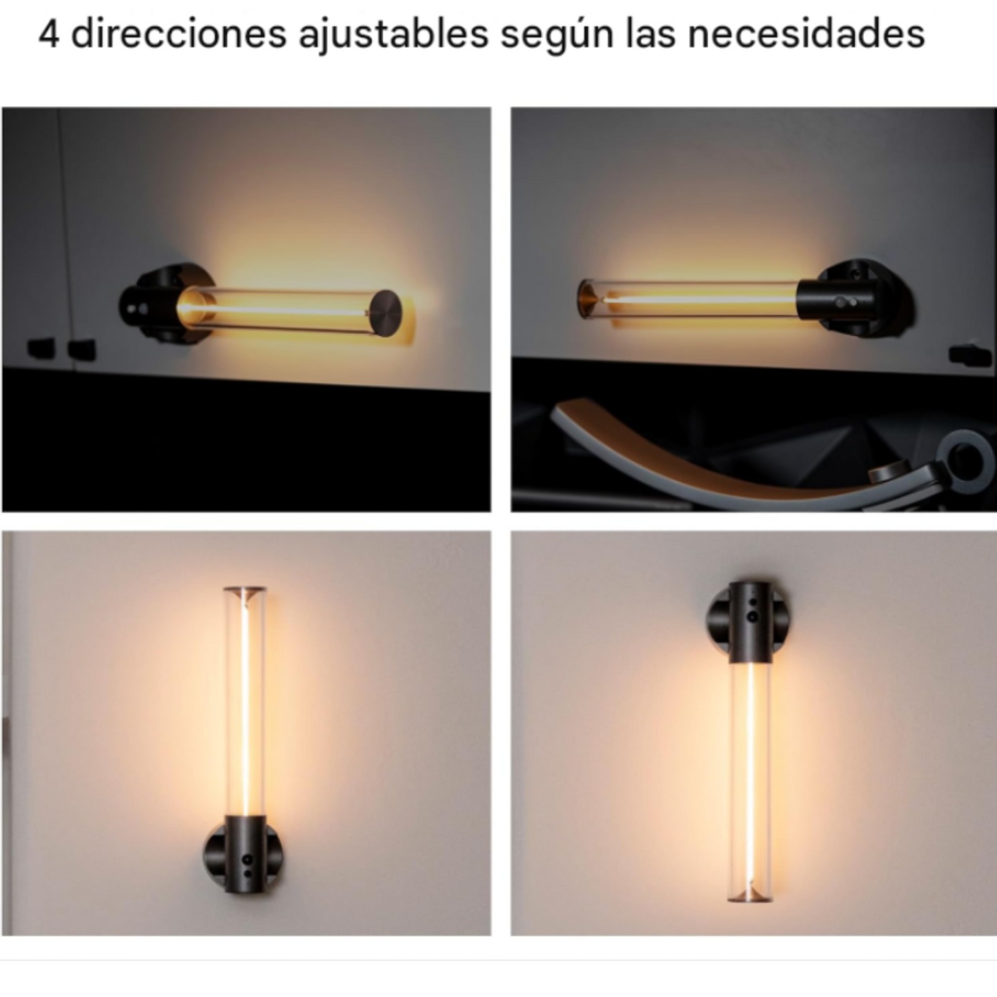 Lámpara de pared LED magnética con sensor de movimiento
