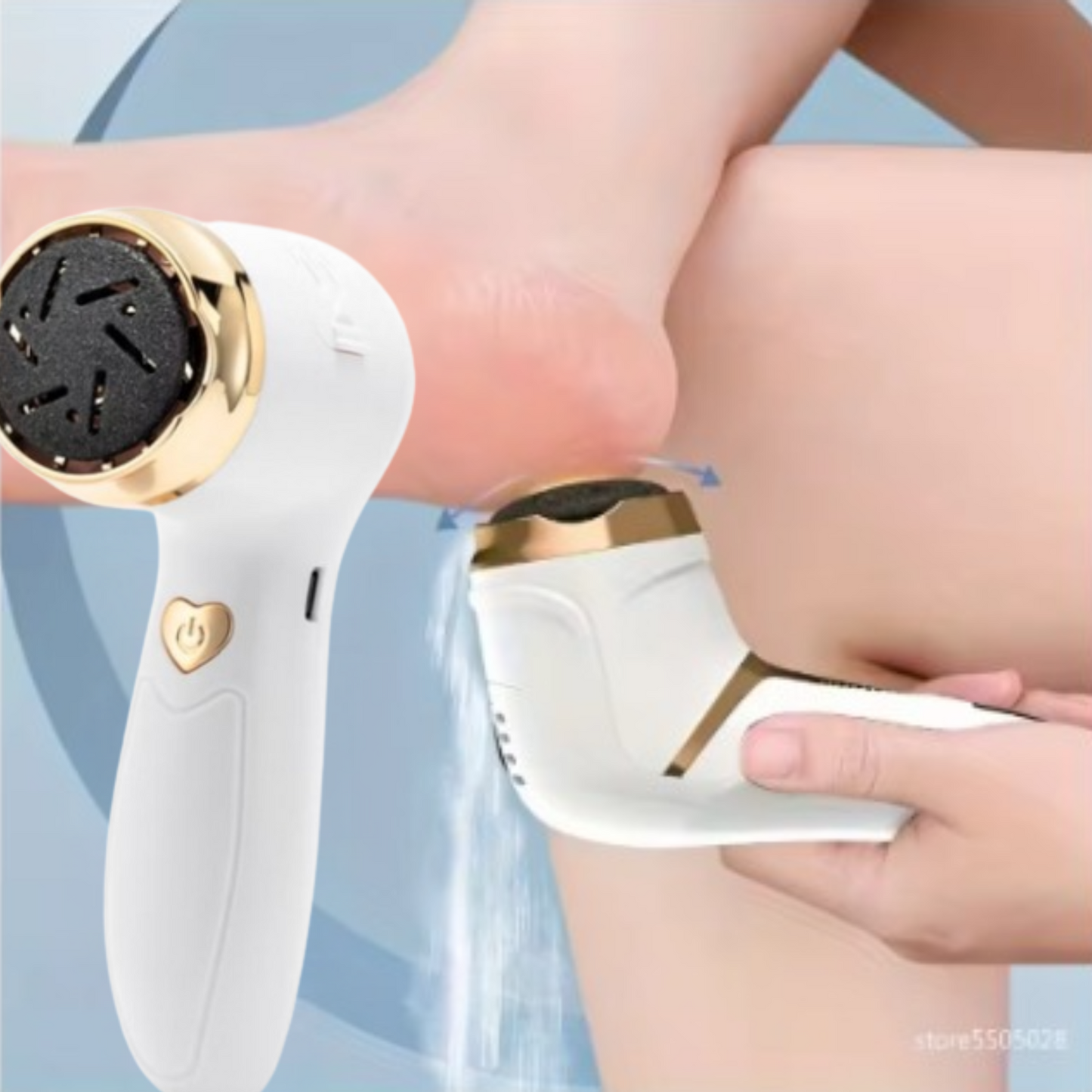 Exfoliador de pies eléctrico