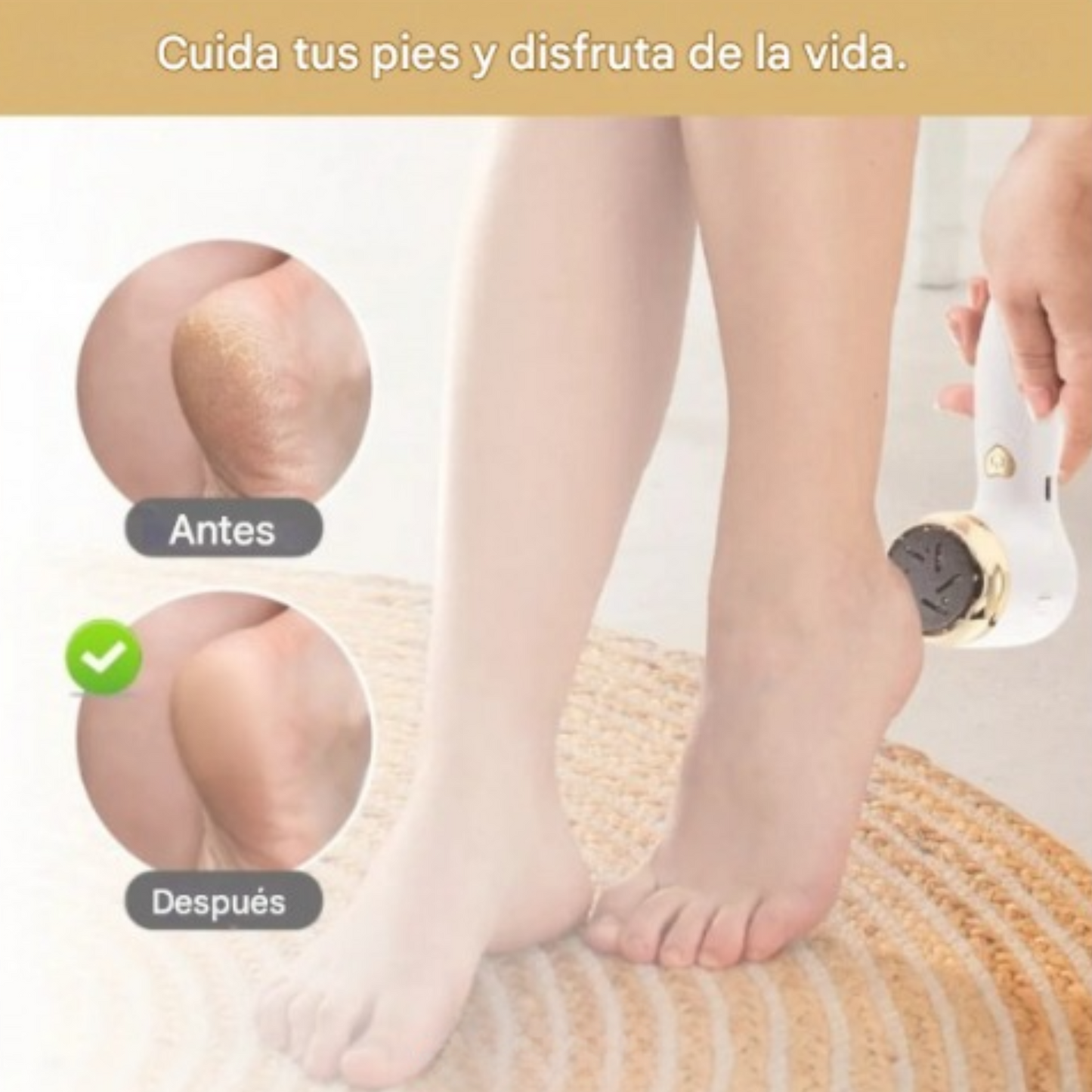 Exfoliador de pies eléctrico