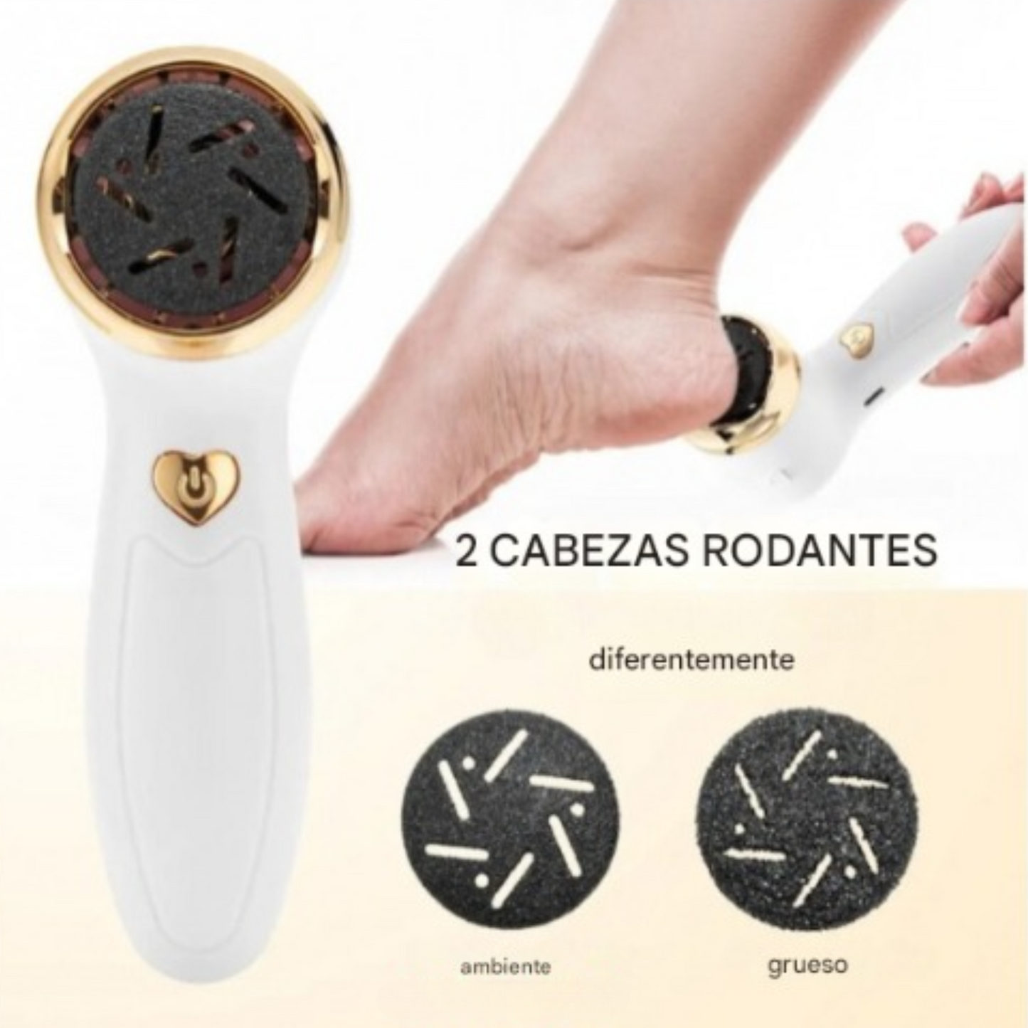 Exfoliador de pies eléctrico