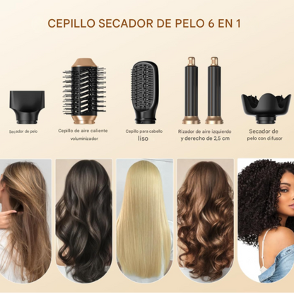 Secador para cabello 6 en 1
