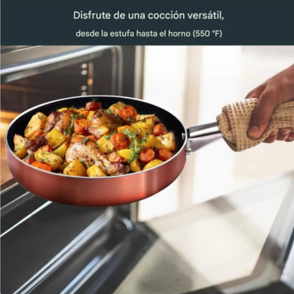 Set De Ollas Sartenes Y Utensilios De Cocina 11 Pcs