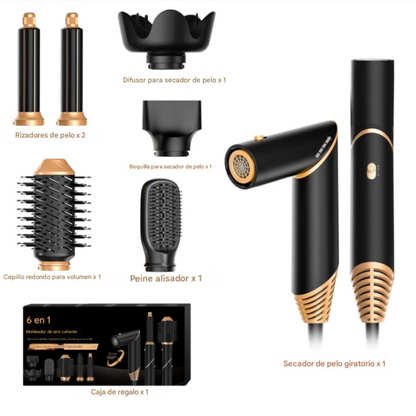 Secador para cabello 6 en 1
