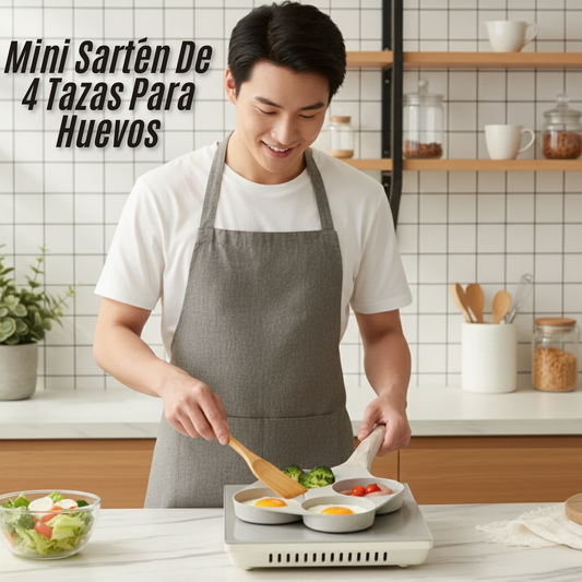 Mini Sartén De 4 Tazas Para Huevos