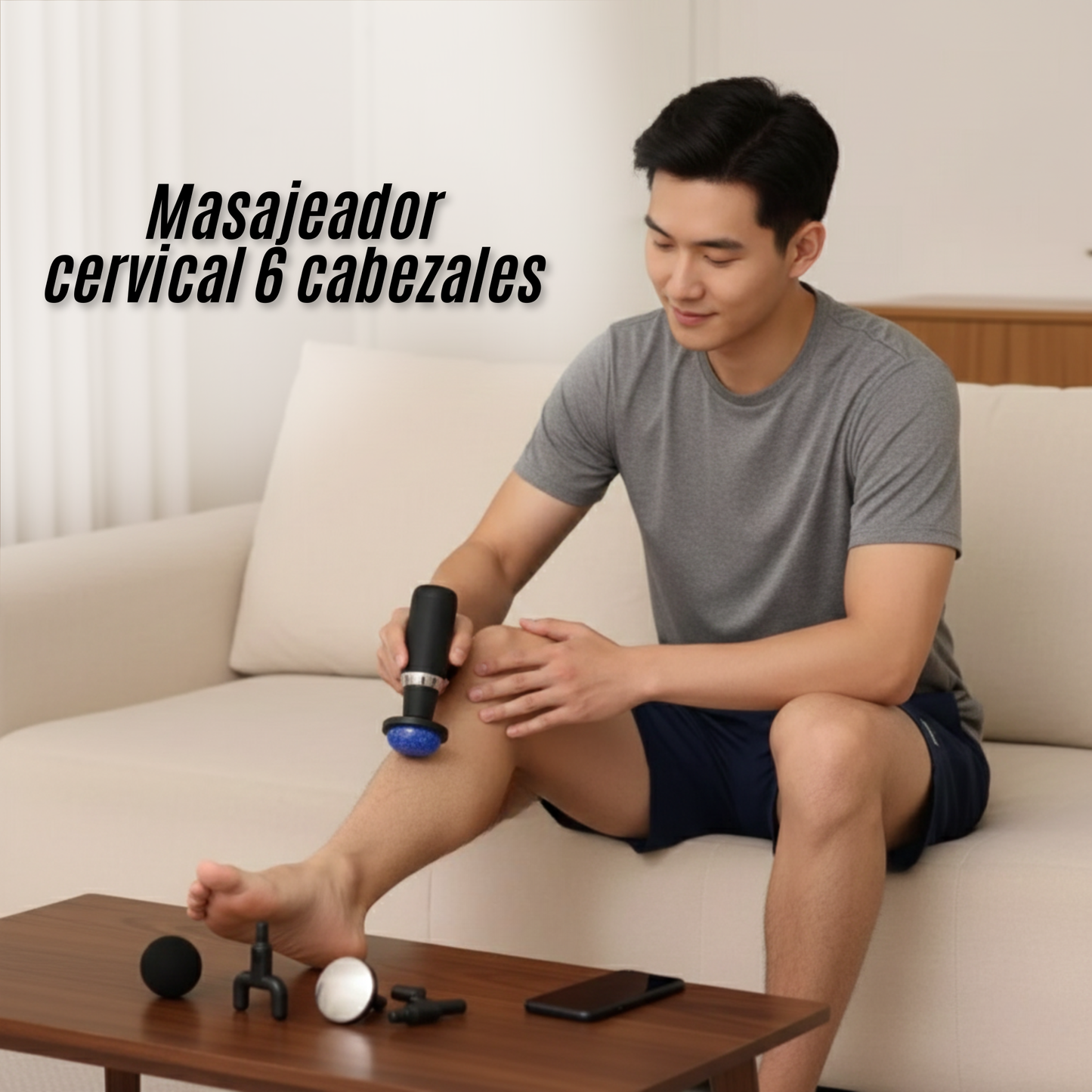 Masajeador cervical 6 cabezales