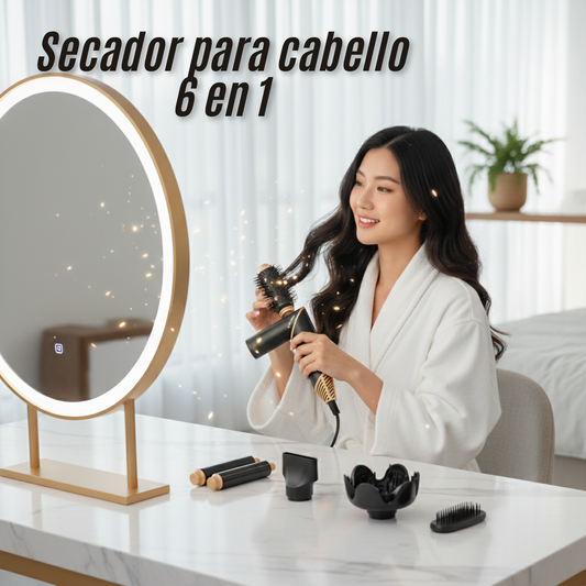Secador para cabello 6 en 1