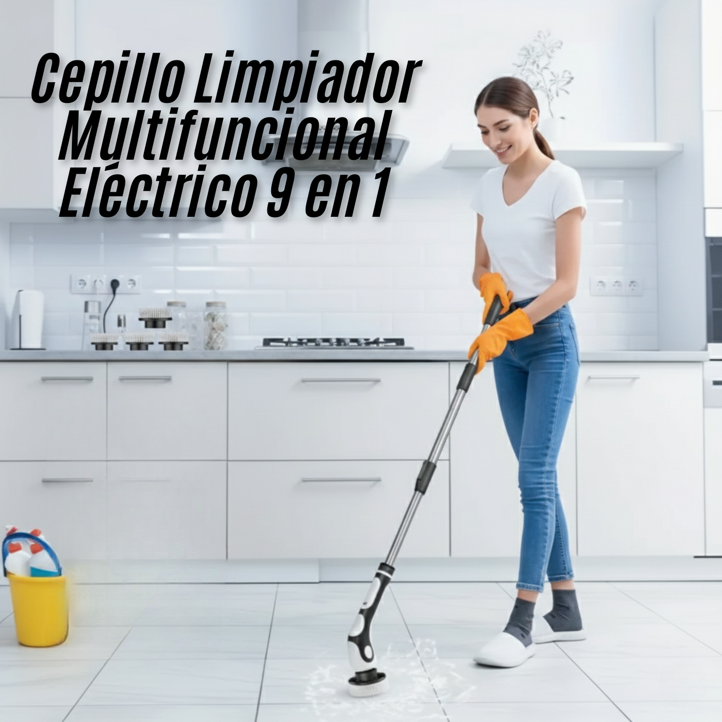 Cepillo Limpiador Multifuncional Eléctrico 9 en 1