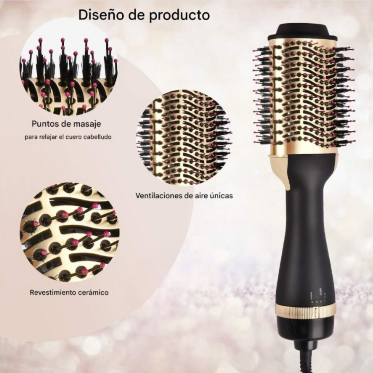 Cepillo secador keratina