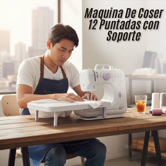 Maquina De Coser 12 Puntadas con Soporte