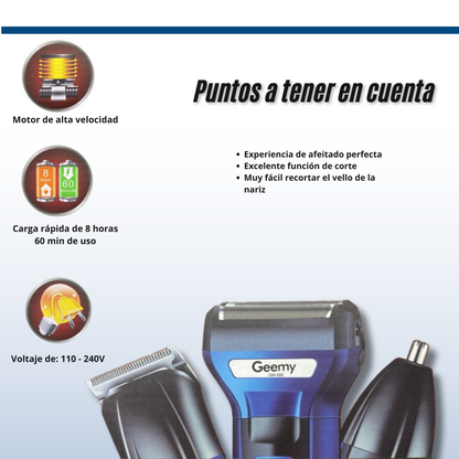 Maquina de afeitar 3 en 1