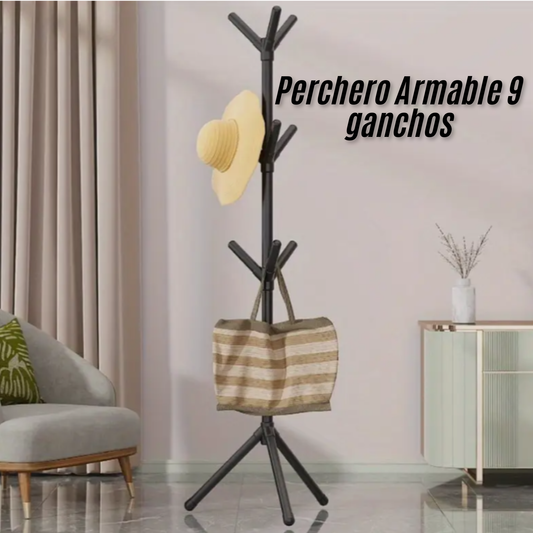 Perchero Armable 9 ganchos