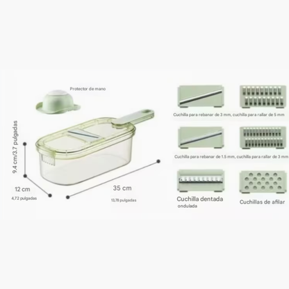 Rallador y Rebanador Multifuncional 4 en 1