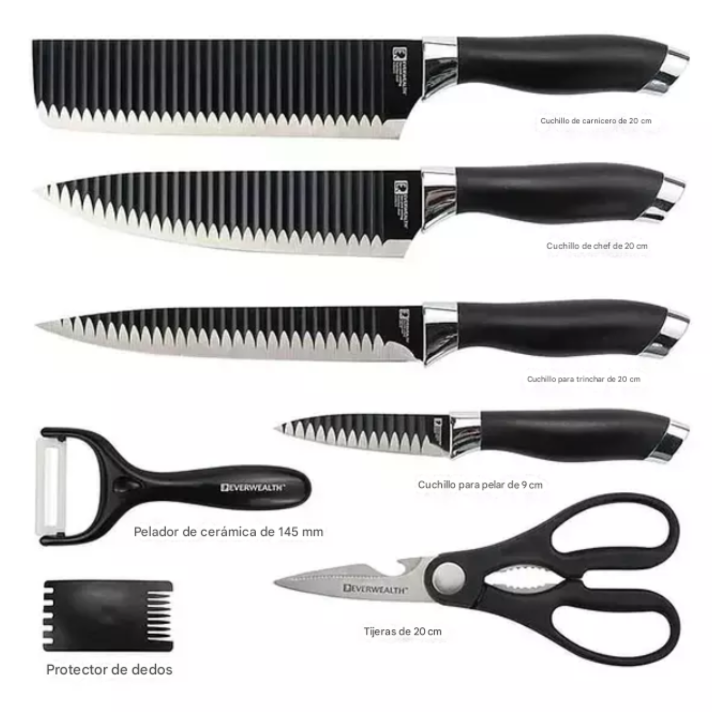 Juego De Cuchillos 7 Piezas