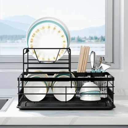 Escurridor de loza de 2 niveles