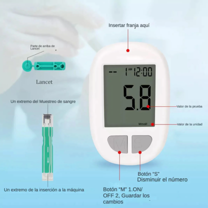 Kit Glucómetro Digital