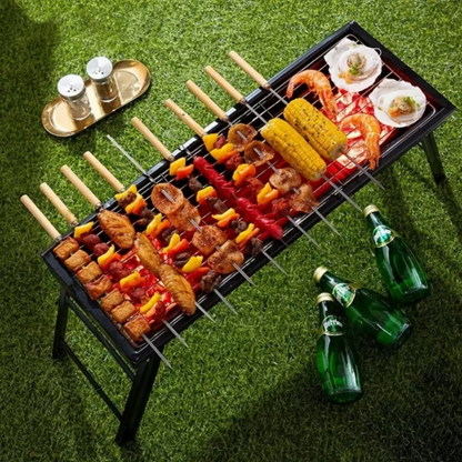 Parrilla Portátil de Acero Inoxidable para Carbón