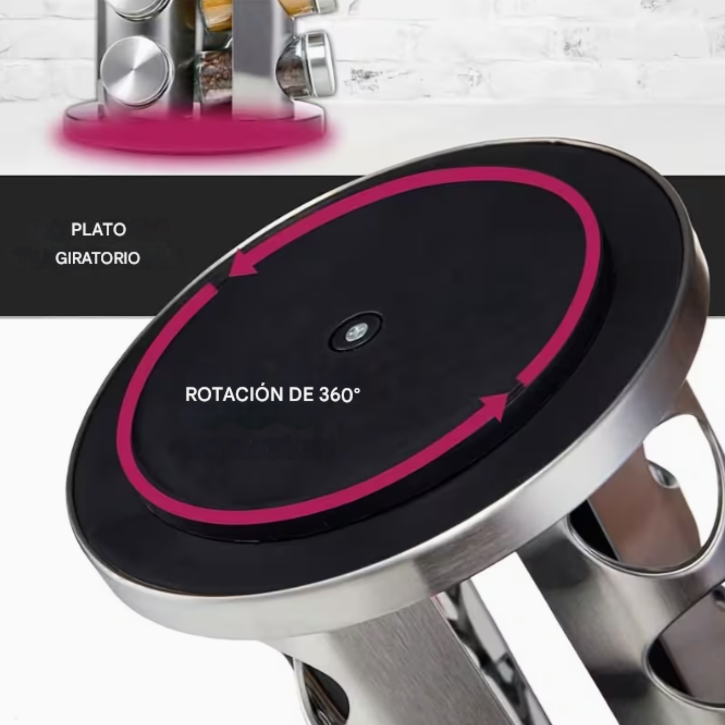 Organizador de Especias de Acero Inoxidable de 16 piezas