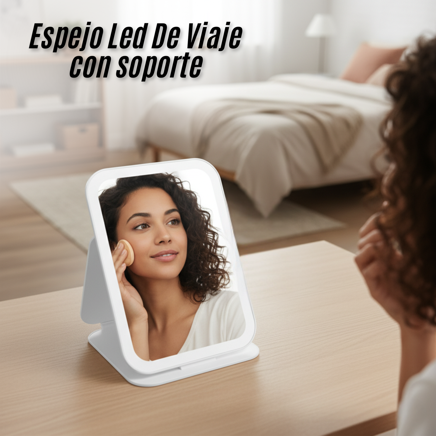 Espejo Led De Viaje con soporte