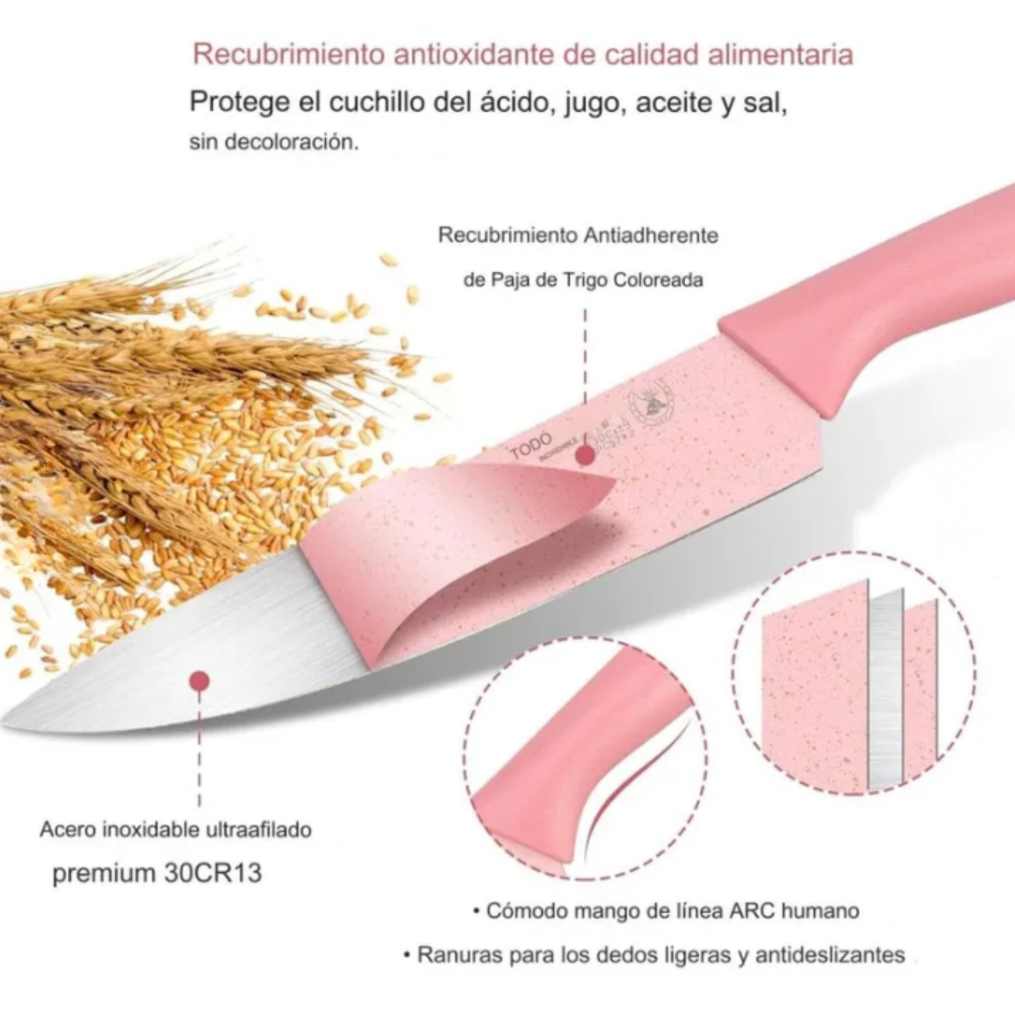 Set de Cuchillos x6 Mini Coloridos