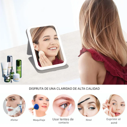 Espejo Led De Viaje con soporte
