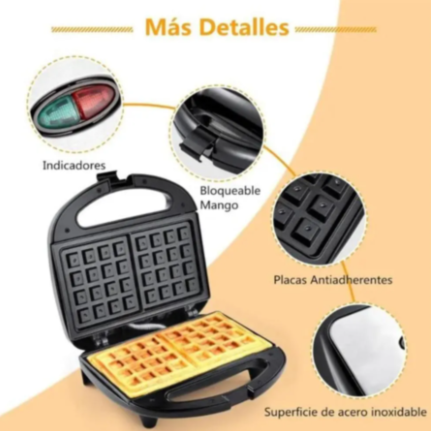 Maquina Wafflera 2 puestos
