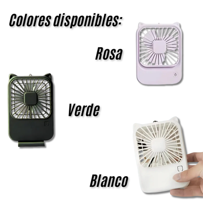Ventilador portátil Mini con soporte para celular