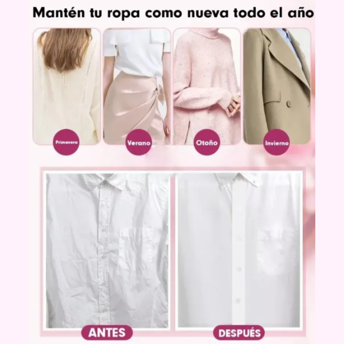 Plancha Prendas y Vaporizador Facial