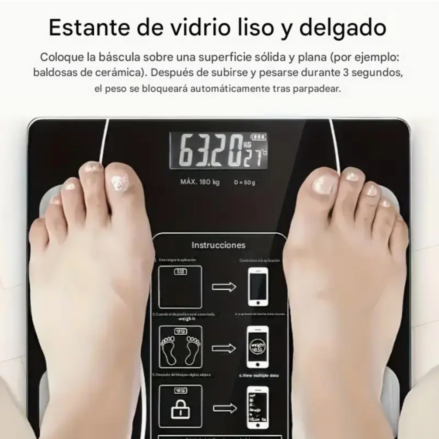 Báscula inalámbrica de alta precisión con App