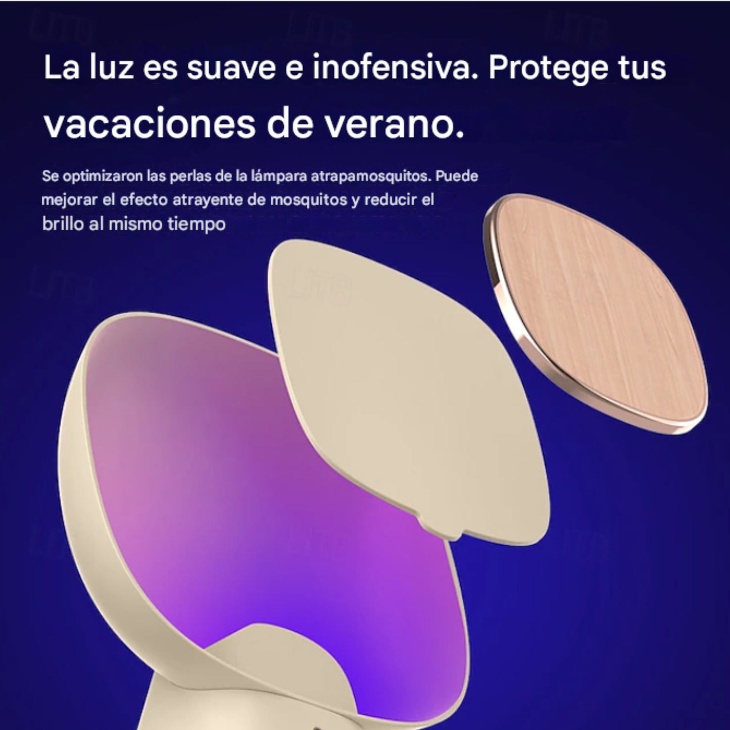 Atrapa mosquitos multifunción con carga inalámbrica para celular