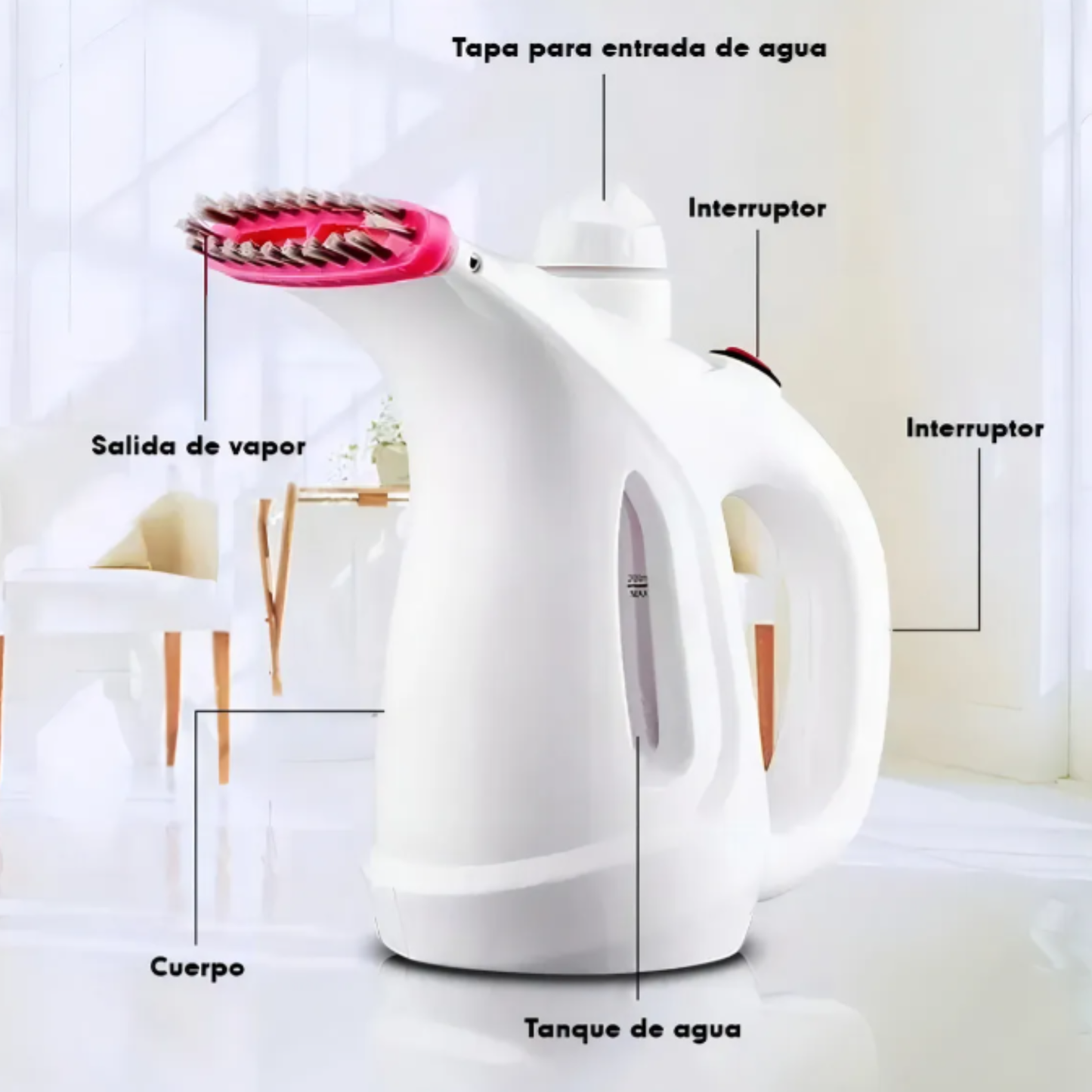 Plancha Prendas y Vaporizador Facial