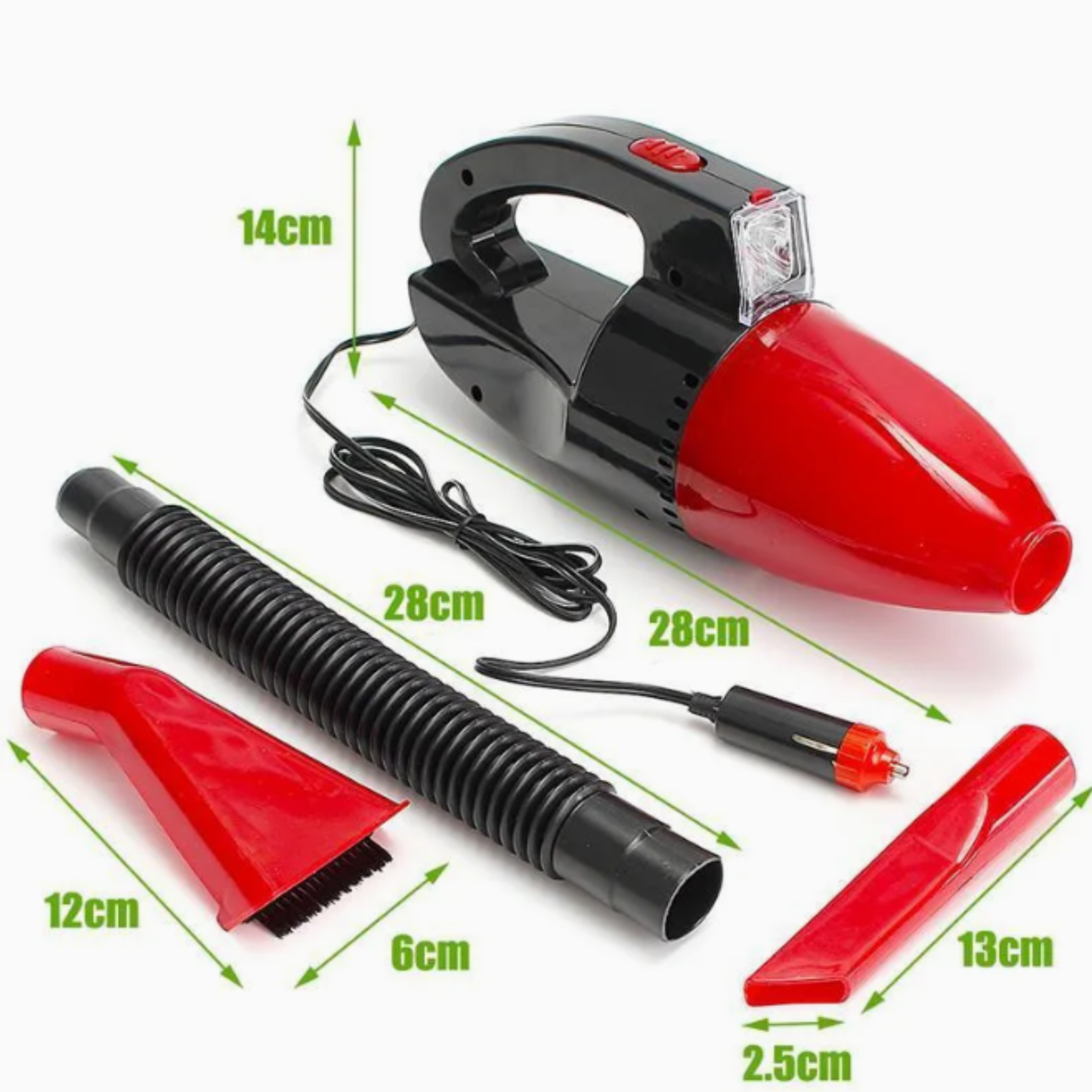 Aspiradora portátil para carro 12V