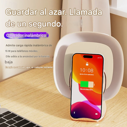 Atrapa mosquitos multifunción con carga inalámbrica para celular