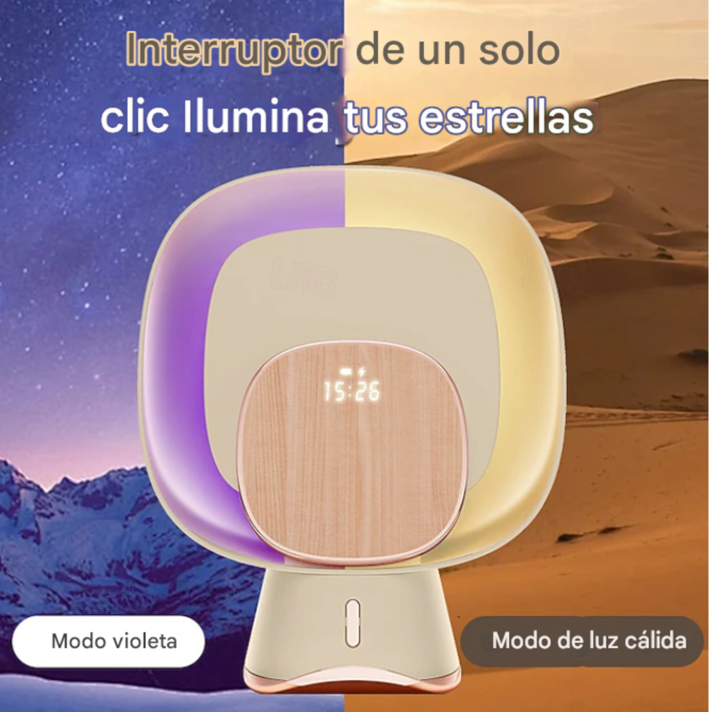 Atrapa mosquitos multifunción con carga inalámbrica para celular