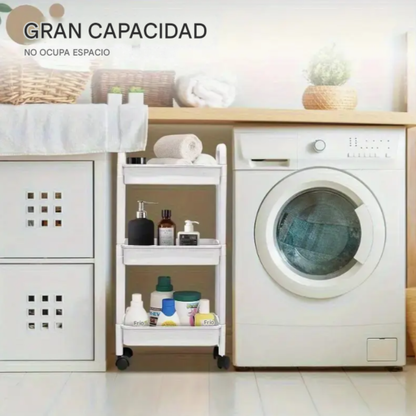 Organizador Multiusos 3 Niveles con Ruedas
