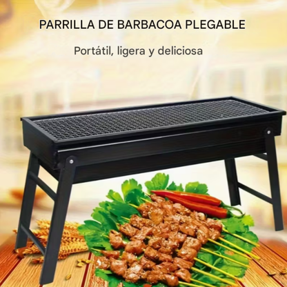 Parrilla Portátil de Acero Inoxidable para Carbón
