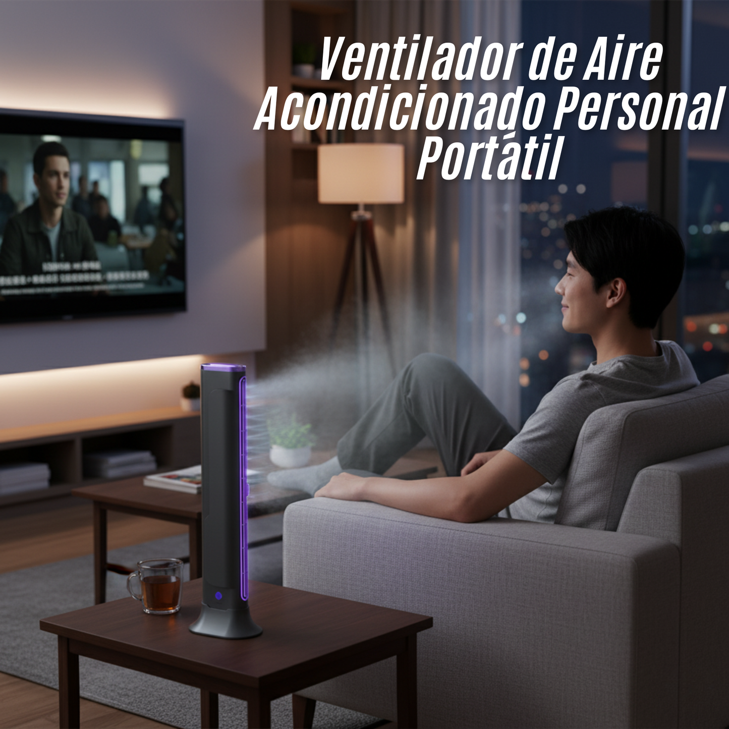 Ventilador de Aire Acondicionado Personal Portátil