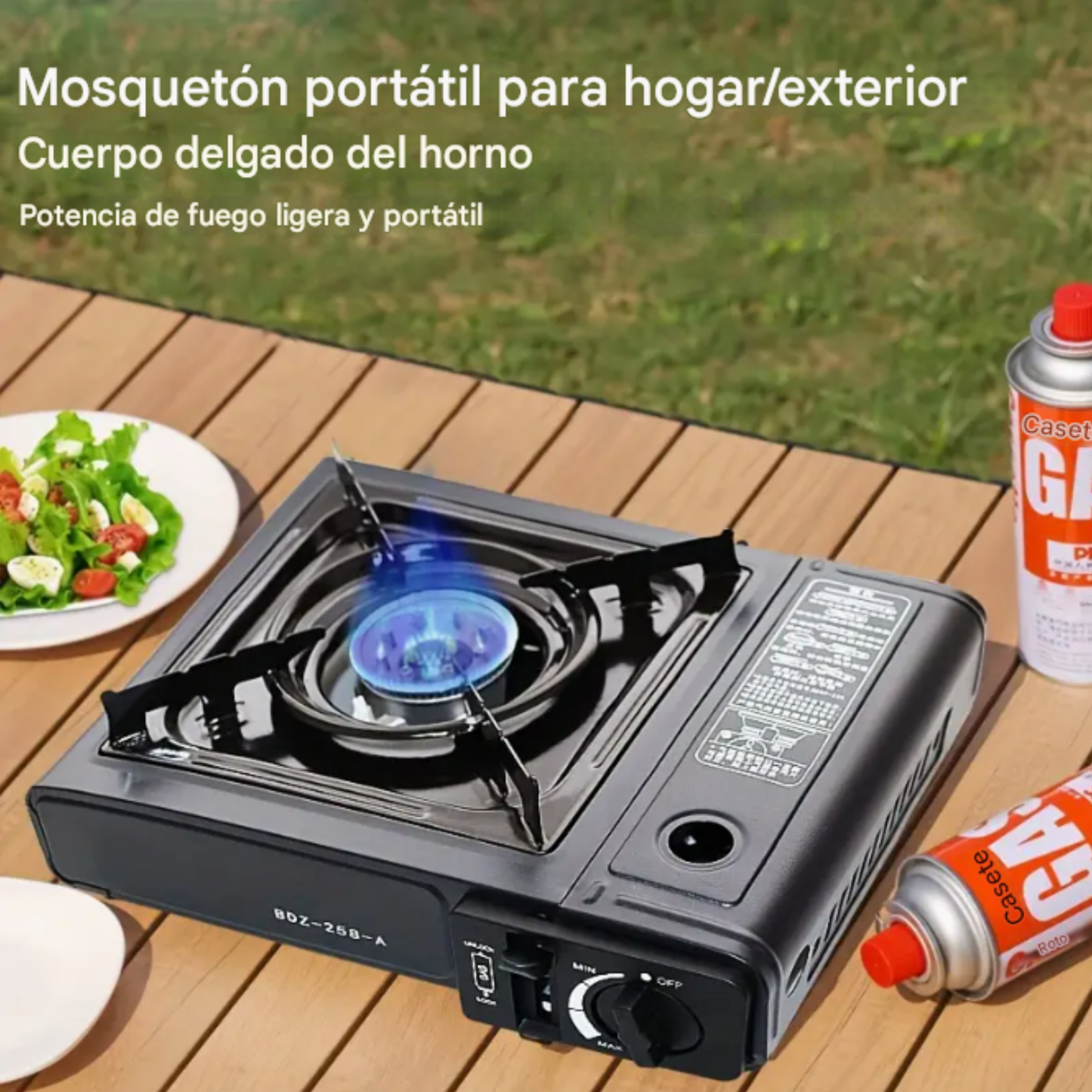 Estufa 1 Puesto de Gas Butano Portátil Para Camping